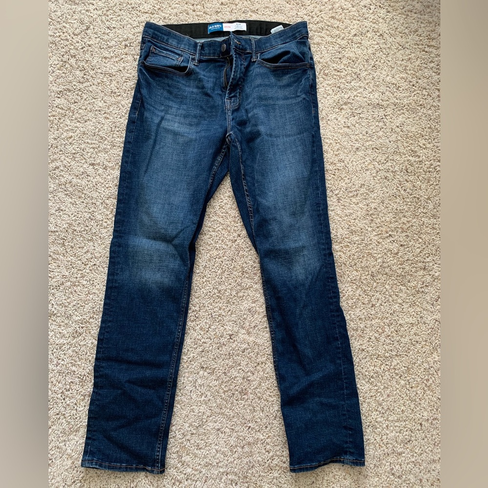 Old Navy men’s jeans slim dark blue
